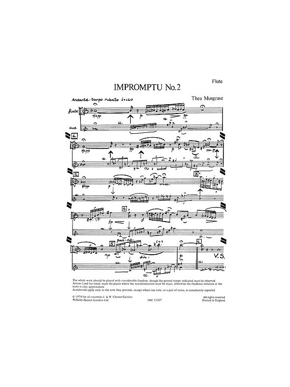 Thea Musgrave: Impromptu No.2 (Parts)