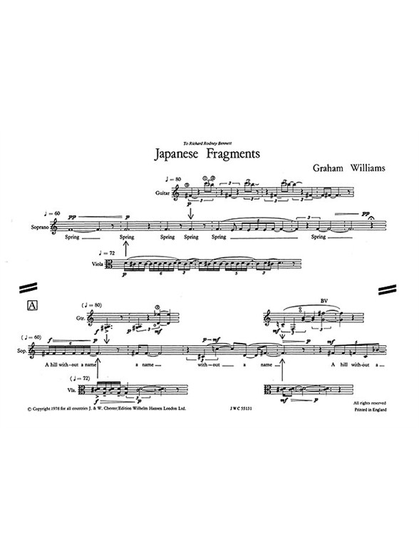 Graham Williams: Japanese Fragments