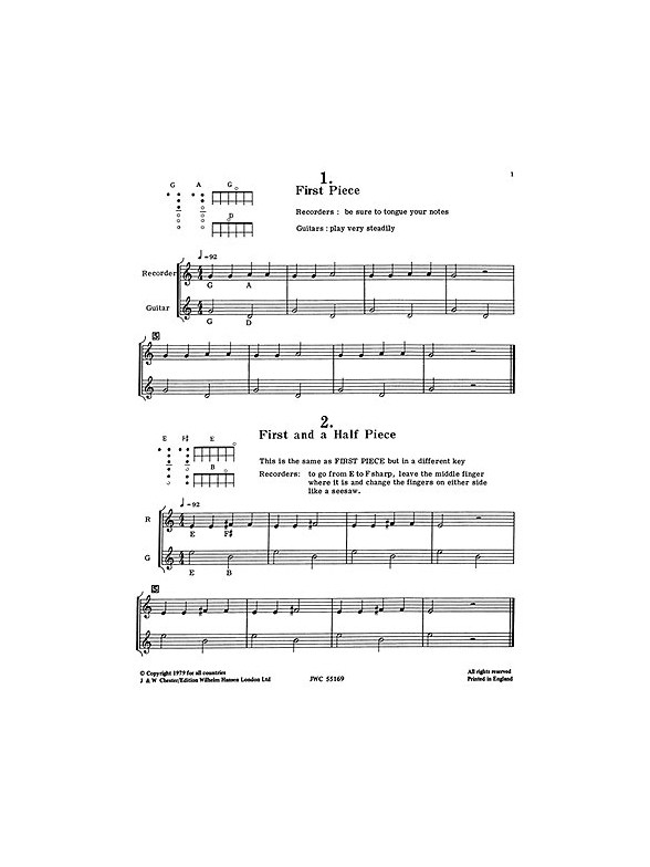 Lyons: Starting Together Volume 1 for Recorder and Guitar
