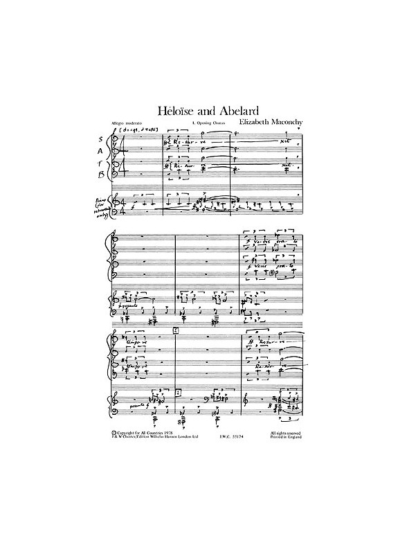 Maconchy: Heloise And Abelard (Vocal Score)