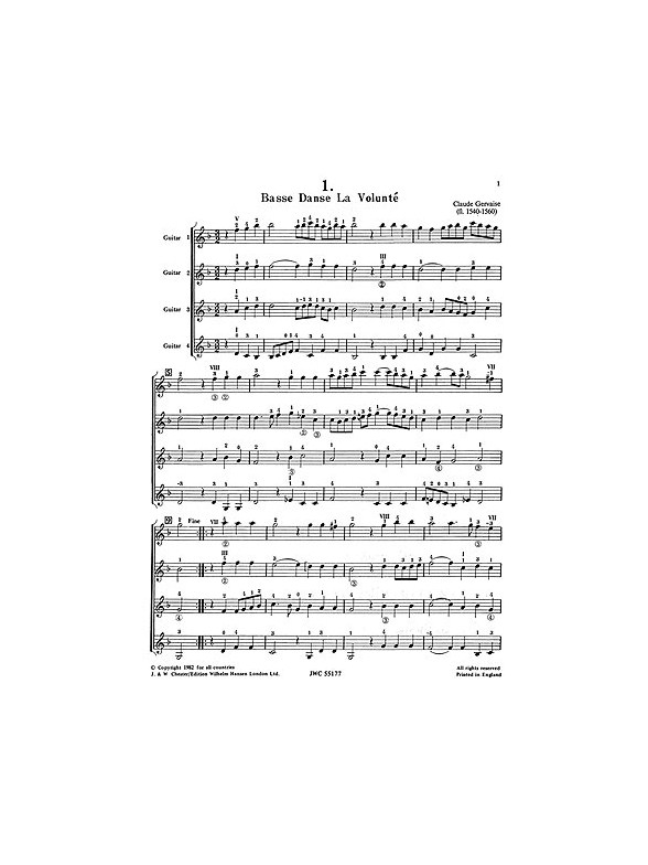 Biberian: Guitar Quartets Volume 1 (Score And Parts)