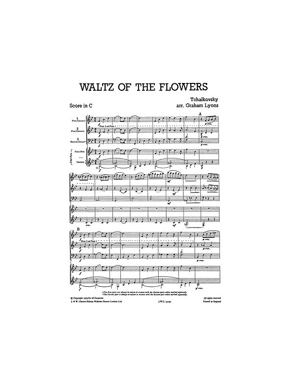 Mixed Bag No.1: Tchaikovsky - Waltz Of The Flowers (Score/Parts)