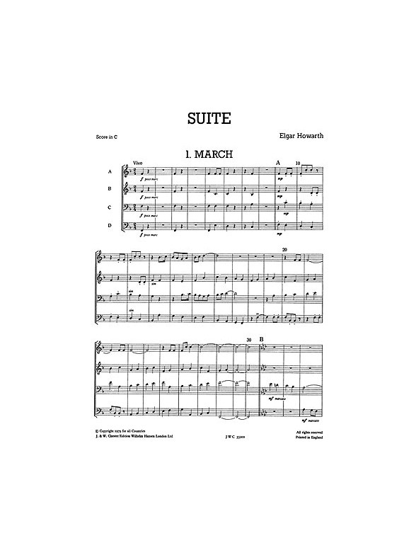 Junior Just Brass 01: Howarth Suite for Brass 4 Part