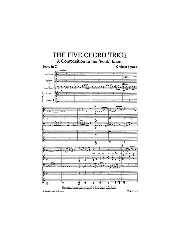 Mixed Bag No.2: Graham Lyons - Five Chord Trick (Score/Parts)