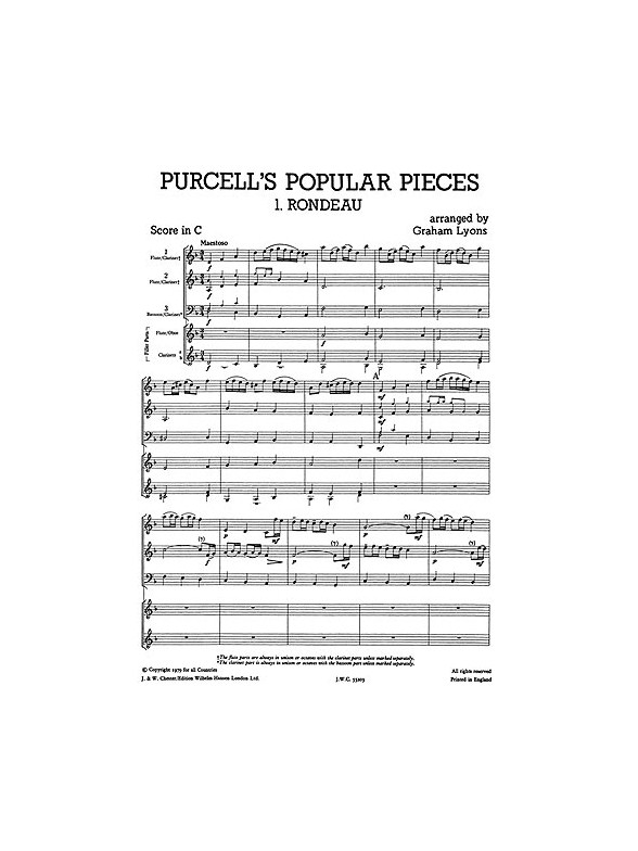 Mixed Bag No.3: Henry Purcell - Popular Pieces (Score/Parts)