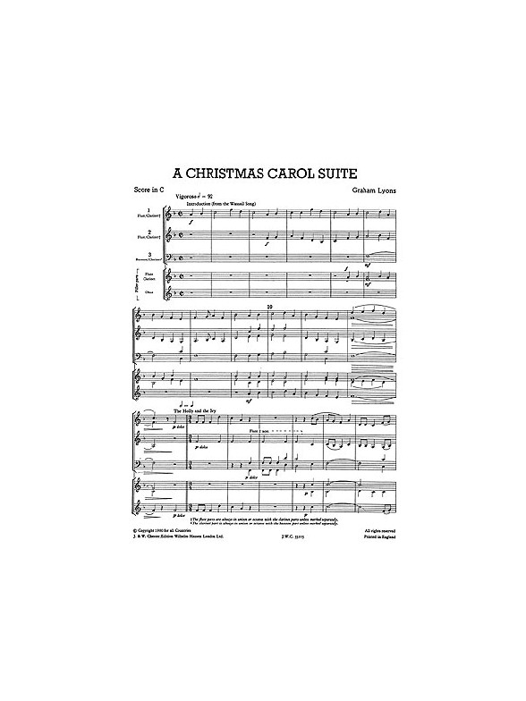 Mixed Bag No.6: Graham Lyons - Christmas Carol Suite (Score/Parts)