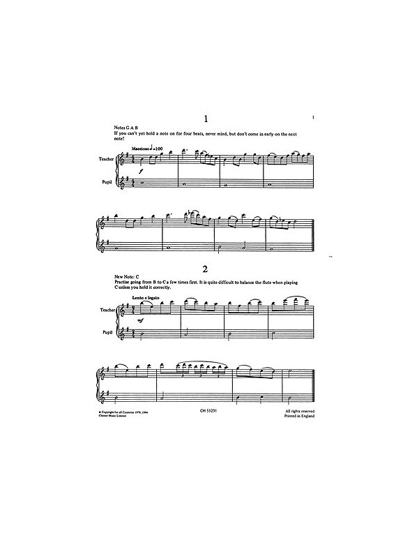 Graham Lyons: Set Two Flute Duets For Teacher And Pupil Volume 1