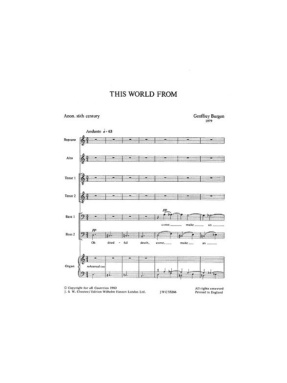 Geoffrey Burgon: This World From