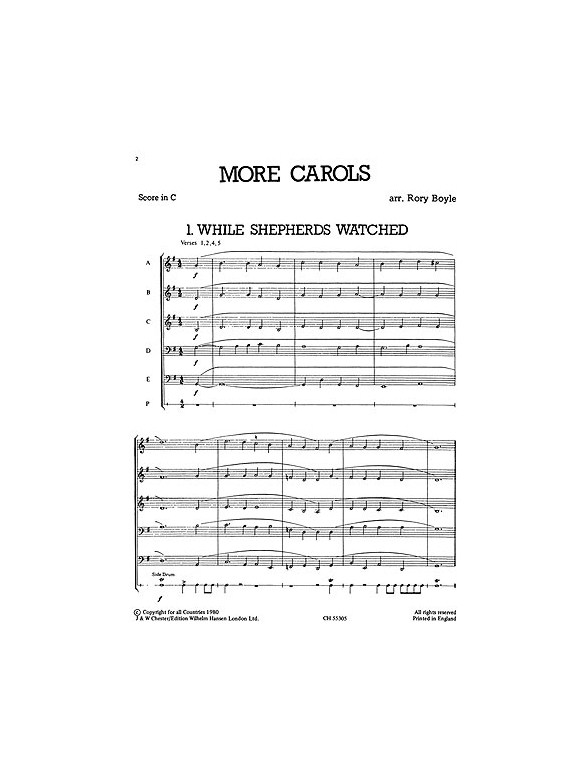 Junior Just Brass 04: Boyle Four More Carols For Brass 5 Part