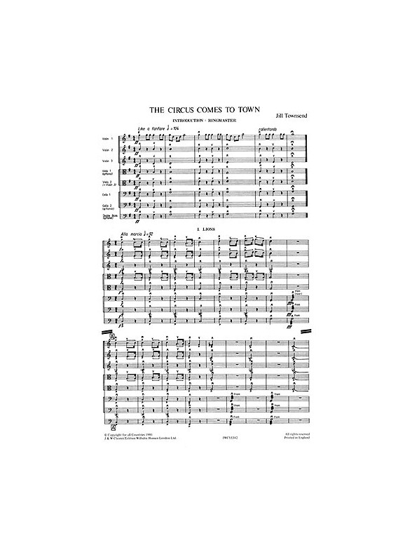 Playstrings Easy No. 3 - Circus Comes To Town (Score)