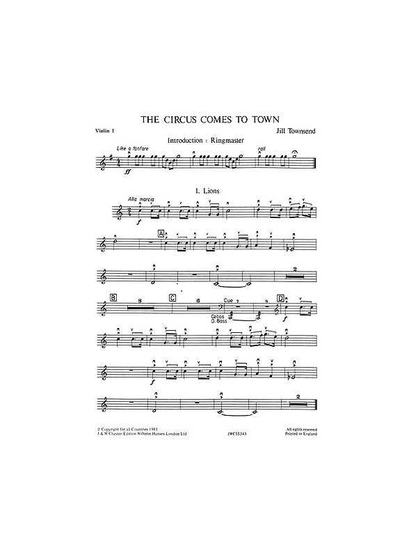 Playstrings Easy No. 3 - Circus Comes To Town (Parts)