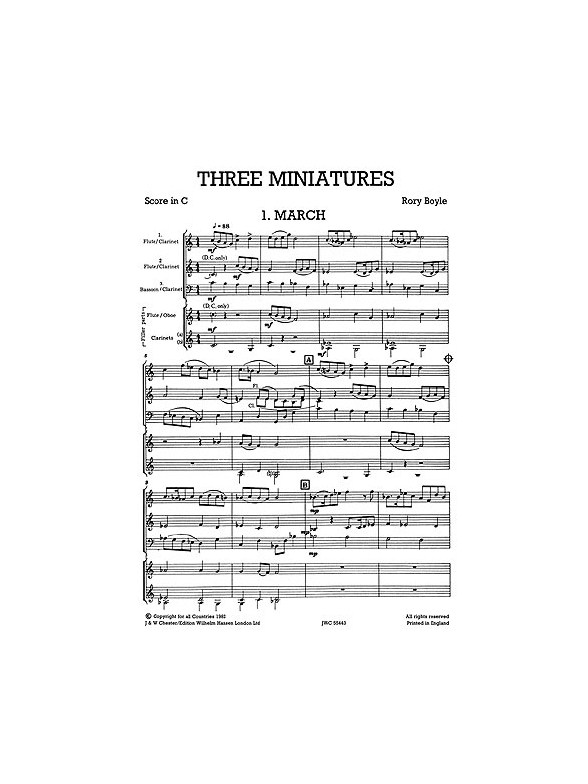 Mixed Bag No.13: Rory Boyle - Three Miniatures (Score/Parts)