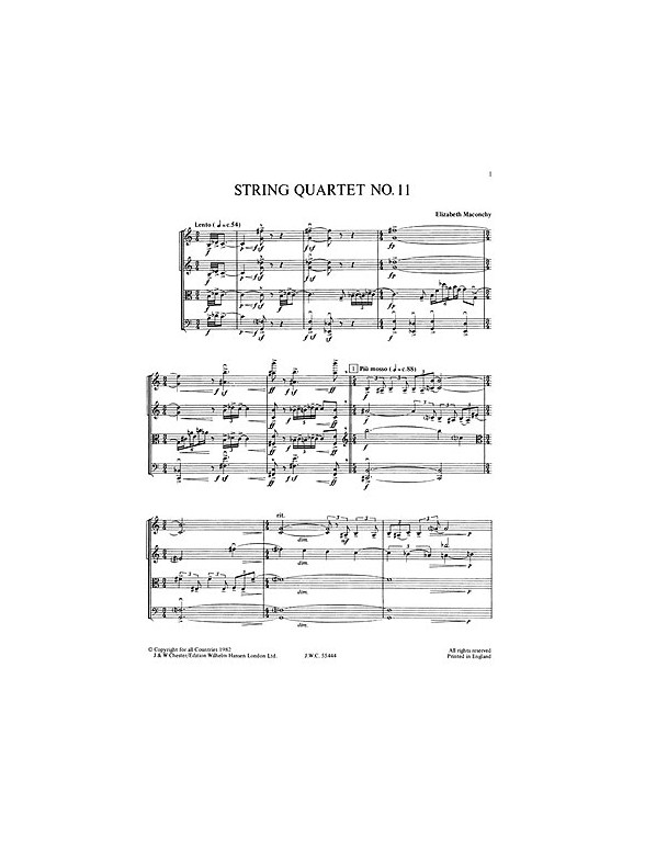 Maconchy: String Quartet No.11 (Study Score)