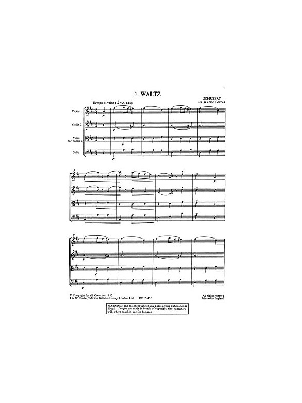 W. Forbes: Easy String Quartets Book 2 (Score Only)