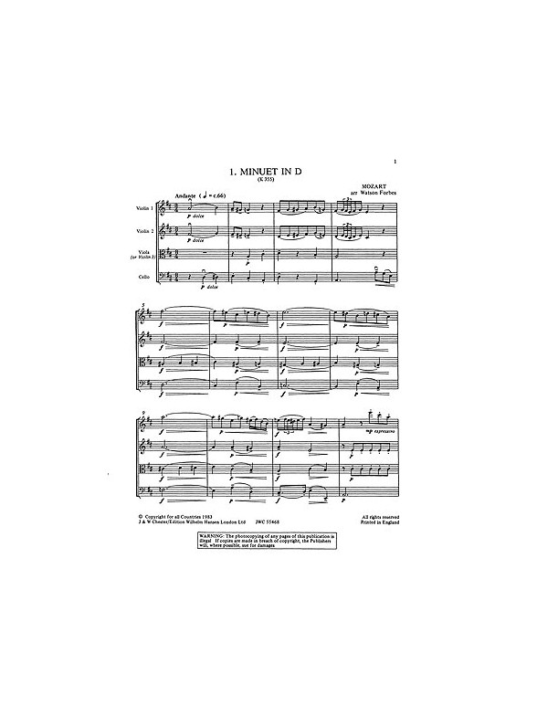 Forbes: Easy String Quartets Book 3 (Score And Parts)