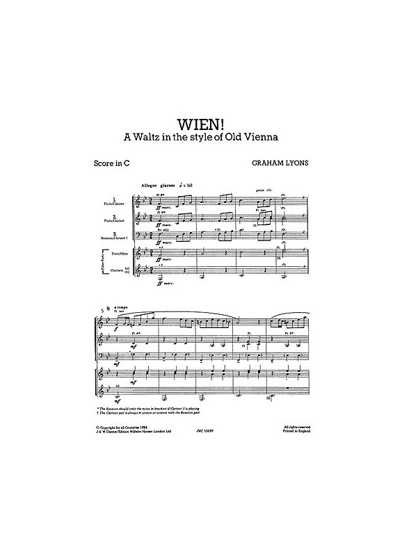 Mixed Bag No.22: Graham Lyons - Wien! (Score/Parts)