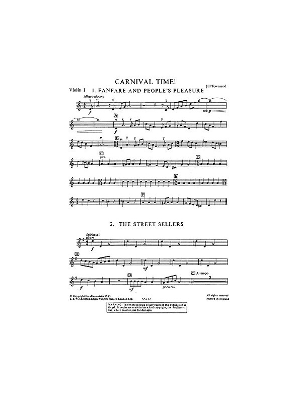 Playstrings Moderately Easy No. 11 Carnival Time (Townsend)