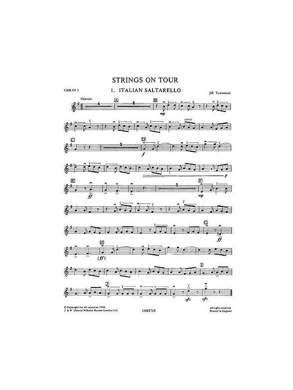 Playstrings Moderately Easy No. 13 Strings On Tour (Townsend)