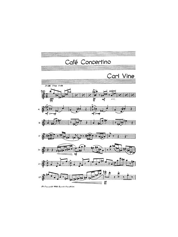 Carl Vine: Café Concertino (Parts)