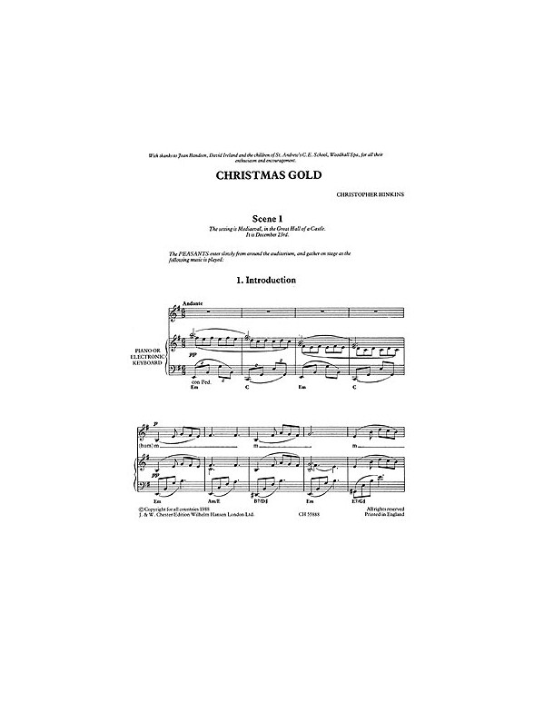 Hinkins, C. Christmas Gold Vocal Score
