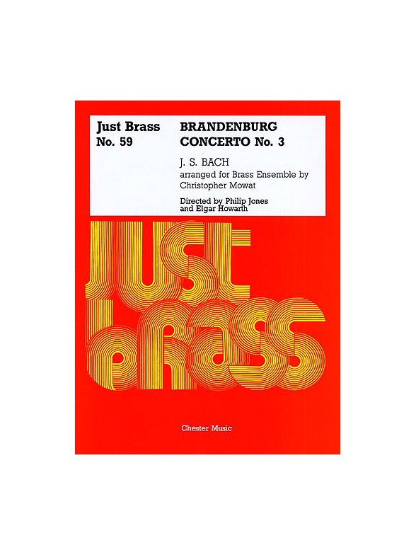 JS Bach: Brandenburg Concerto No.3 - Score And Parts (Just Brass No.59)