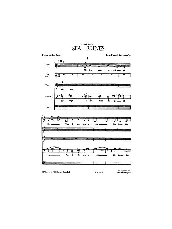 Peter Maxwell Davies: Sea Runes