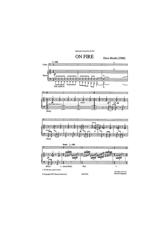 Dave Heath: On Fire For Violin and Piano