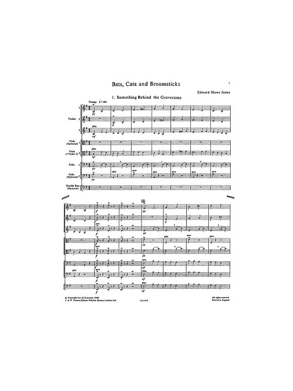 Playstrings No. 15 Bats, Cats And Broomsticks (Huws Jones)