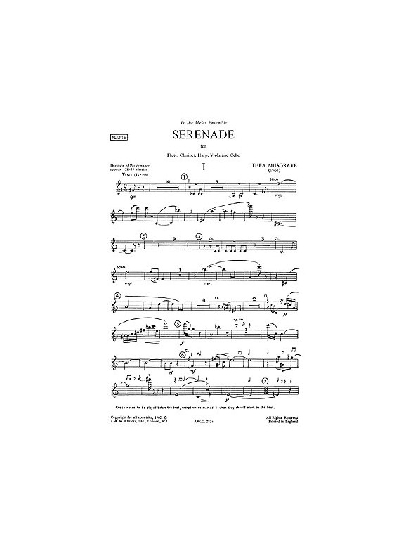 Musgrave: Serenade (Parts)