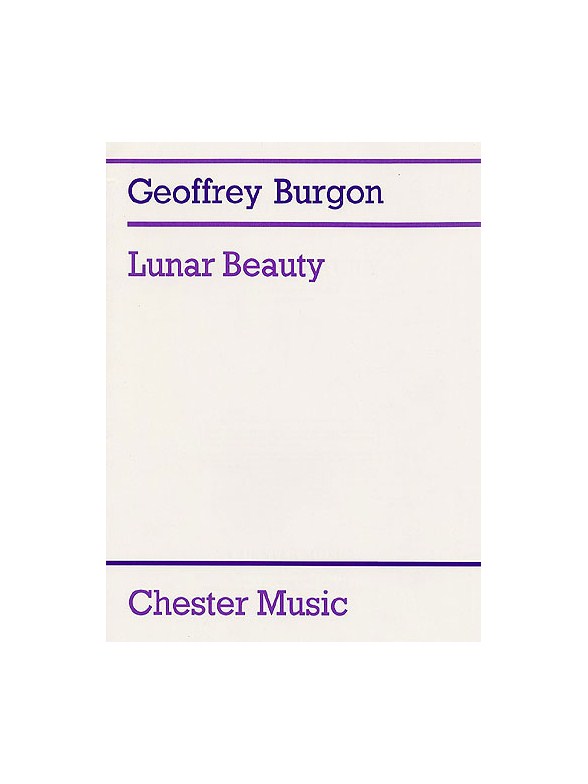 Geoffrey Burgon: Lunar Beauty (Tenor or Medium Voice/Guitar)