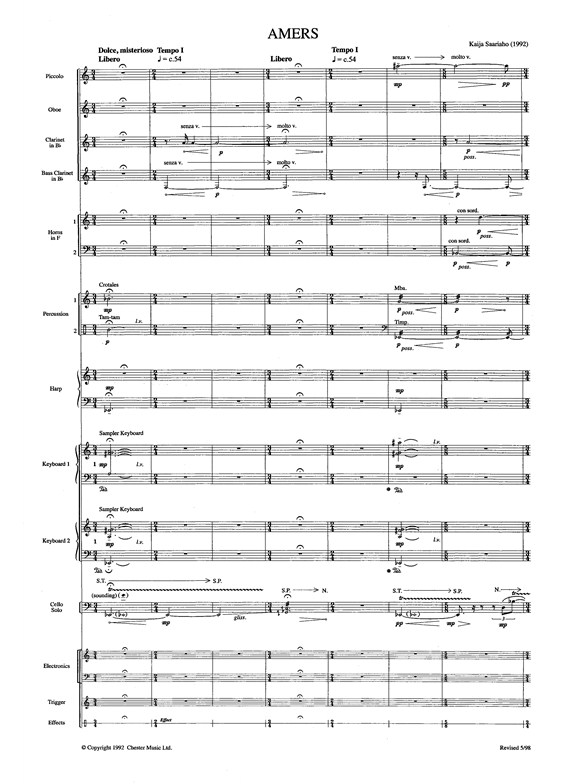 Kaija Saariaho: Amers