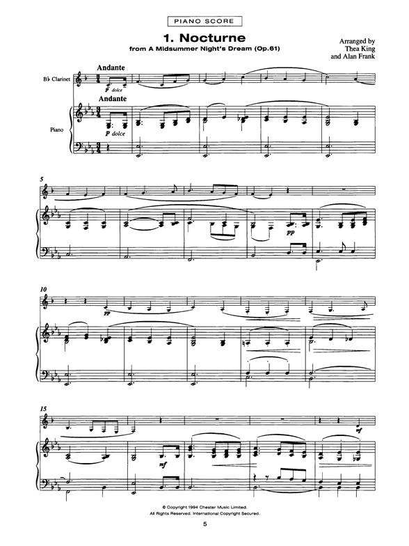 The Romantic Clarinet: A Mendelssohn Collection