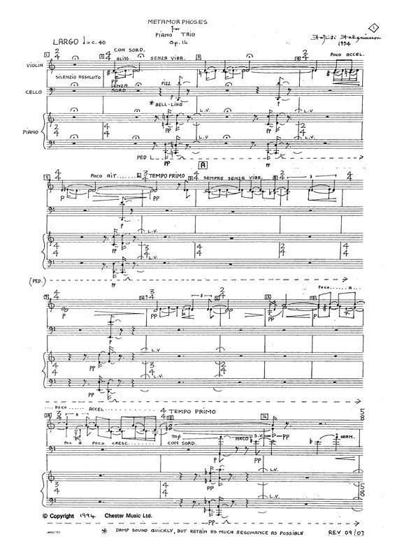 Haflidi Hallgrimsson: Metamorphoses