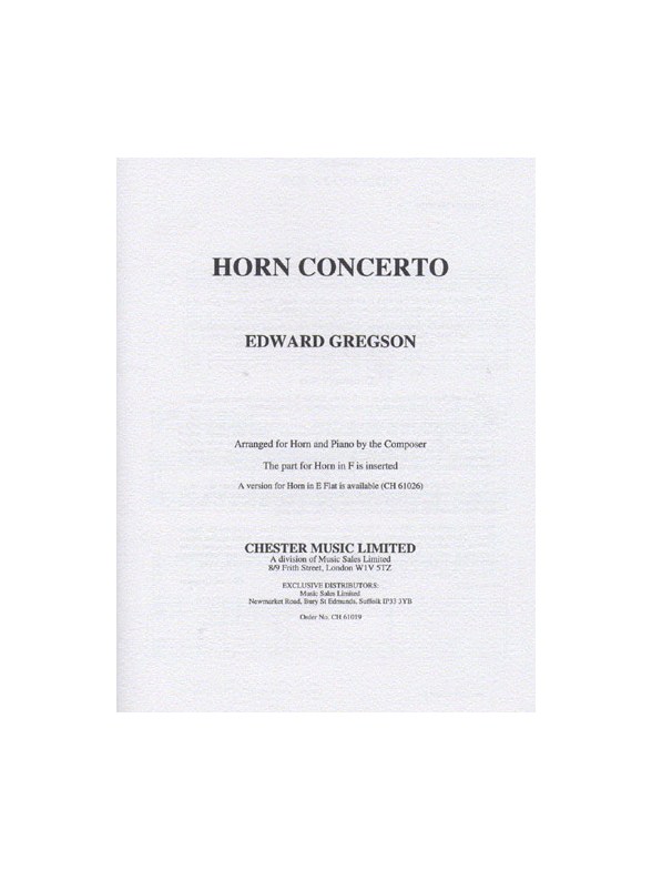 Edward Gregson: Horn Concerto
