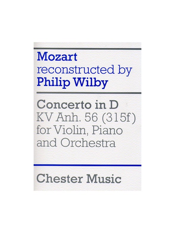 W.A. Mozart: Concerto in D KV Anh.56, reconstructed by Philip Wilby