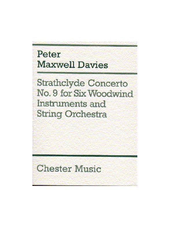 Peter Maxwell Davies: Strathclyde Concerto No. 9 (Miniature Score)