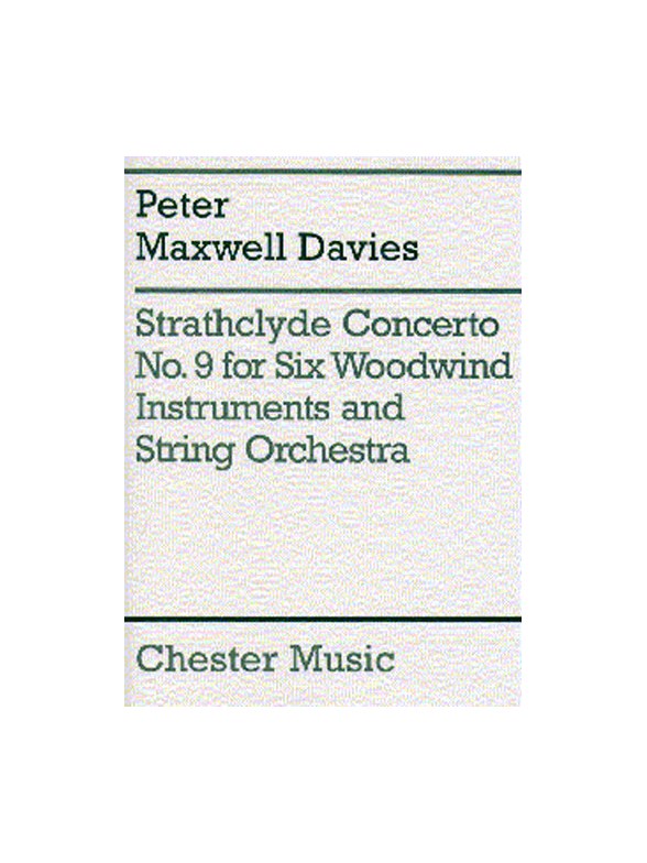 Peter Maxwell Davies: Strathclyde Concerto No. 9 Score And Parts
