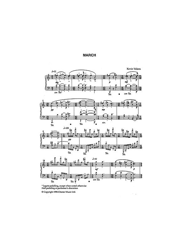Kevin Volans: March for Piano