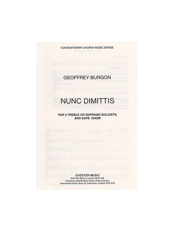 Geoffrey Burgon: Nunc Dimittis