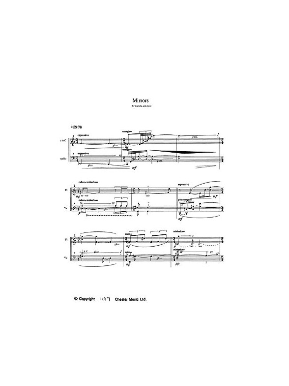 Kaija Saariaho: Mirrors For Flute And Cello