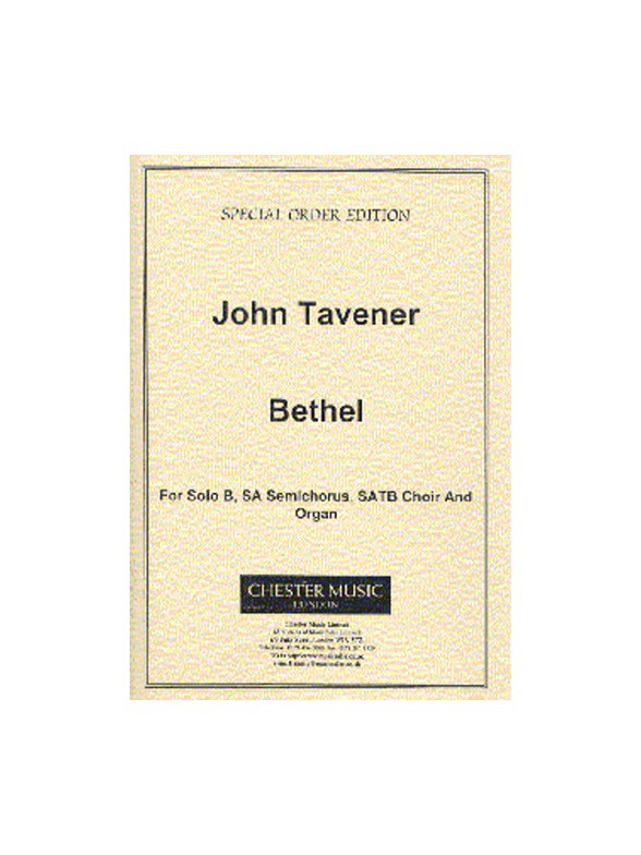 John Tavener: Bethel (Score)