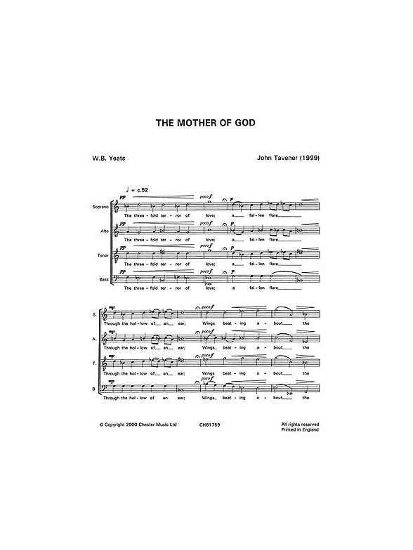 John Tavener: The Mother Of God