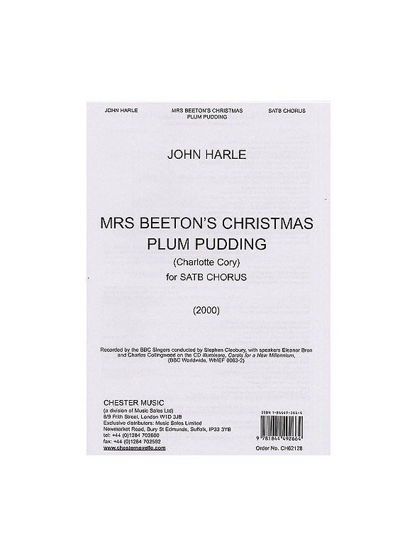 John Harle: Mrs Beeton's Christmas Plum Pudding