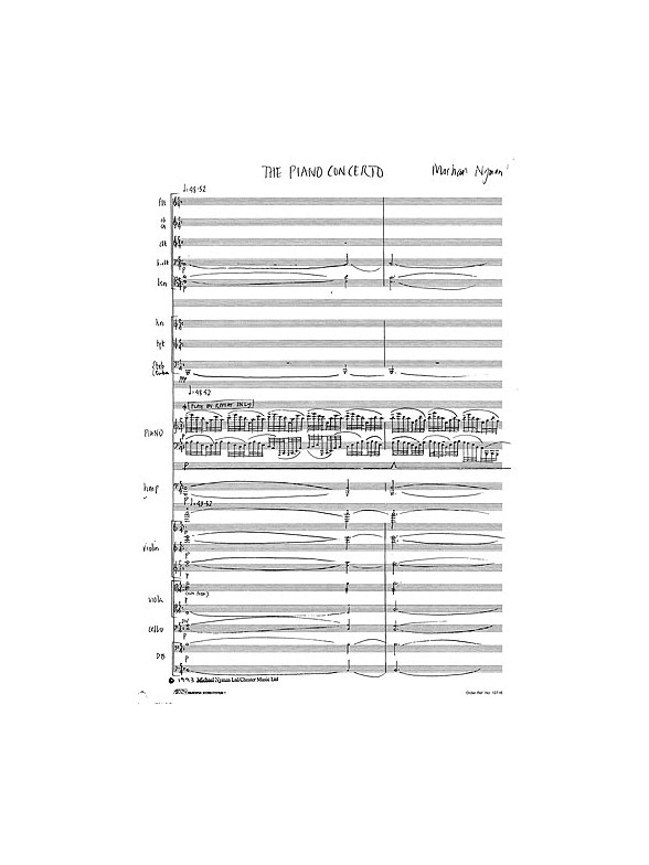 Michael Nyman: The Piano Concerto In Full Score