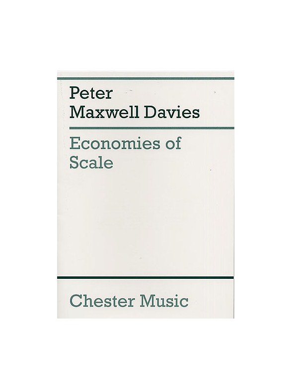 Peter Maxwell Davies: Economies Of Scale (Score)