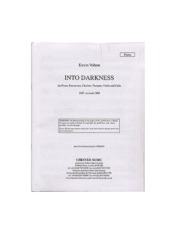 Kevin Volans: Into Darkness (Parts)