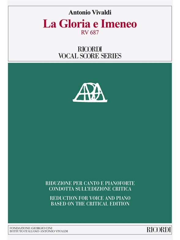 Antonio Vivaldi: La Gloria E Imeneo RV 687 (Vocal Score)