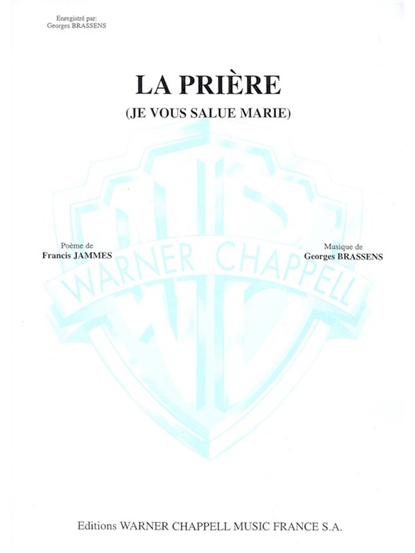Brassens La Priere Vce/Pf