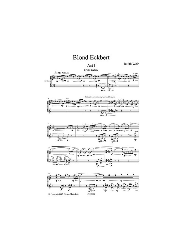 Judith Weir: Blond Eckbert (ENO Vocal Score)