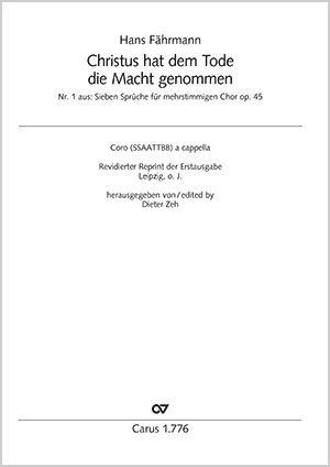 Christus hat dem Tode die Macht genommen : Op. 45,1